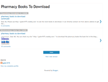 Tablet Screenshot of pharmacybookstodownload.blogspot.com