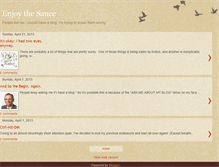 Tablet Screenshot of enjoythesauce.blogspot.com