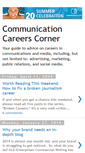 Mobile Screenshot of communication-careers-corner.blogspot.com