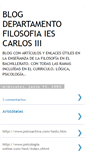 Mobile Screenshot of departamentofilosofiaiescarlos3.blogspot.com