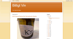 Desktop Screenshot of billigtvin.blogspot.com