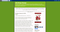 Desktop Screenshot of lifebringschange.blogspot.com