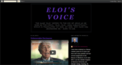 Desktop Screenshot of eloisvoice.blogspot.com