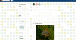 Desktop Screenshot of freshwater---fish.blogspot.com