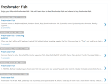 Tablet Screenshot of freshwater---fish.blogspot.com