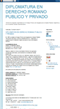 Mobile Screenshot of posgradoenderechoromano.blogspot.com