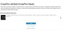 Tablet Screenshot of crossfire-aimbot.blogspot.com