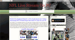 Desktop Screenshot of livestreamnflonpc.blogspot.com