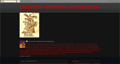 Desktop Screenshot of colectivafeministaxochiquetzal.blogspot.com