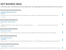 Tablet Screenshot of hot-businessideas.blogspot.com