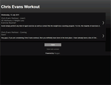 Tablet Screenshot of chrisevansworkoutx.blogspot.com