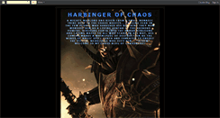 Desktop Screenshot of harbingerofchaos.blogspot.com