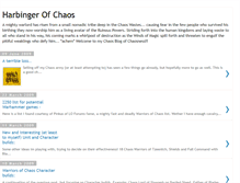 Tablet Screenshot of harbingerofchaos.blogspot.com