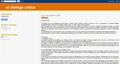Desktop Screenshot of eldialogocritico.blogspot.com