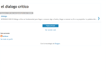 Tablet Screenshot of eldialogocritico.blogspot.com