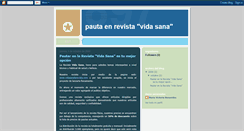 Desktop Screenshot of pautarrevistavidasana.blogspot.com