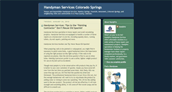 Desktop Screenshot of handymanservicescoloradosprings.blogspot.com