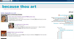 Desktop Screenshot of becausethouart.blogspot.com