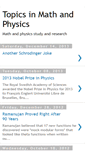 Mobile Screenshot of mathphysics.blogspot.com