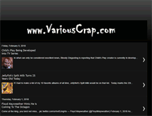 Tablet Screenshot of myvariouscrap.blogspot.com