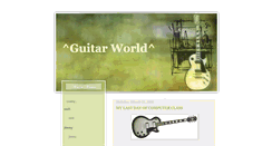 Desktop Screenshot of guitarworldjh.blogspot.com