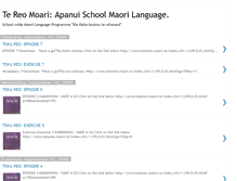 Tablet Screenshot of maorilanguageapanuiblogspot.blogspot.com