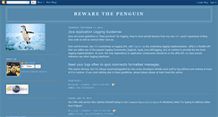 Desktop Screenshot of bewarethepenguin.blogspot.com