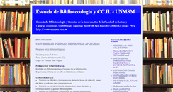 Desktop Screenshot of bibliotecologiaunmsm.blogspot.com
