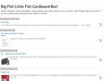 Tablet Screenshot of abigfishlittlefishcardboardbox.blogspot.com
