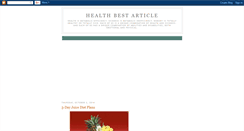 Desktop Screenshot of health-best-article.blogspot.com