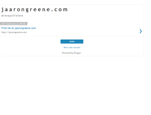 Tablet Screenshot of aarongreene.blogspot.com