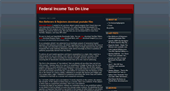 Desktop Screenshot of federal-income-tax-on-linedqfqpsoang.blogspot.com