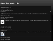 Tablet Screenshot of joesjourneytolife.blogspot.com