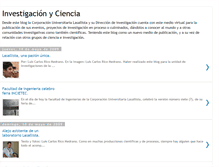 Tablet Screenshot of investigacinyciencia.blogspot.com