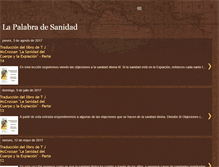 Tablet Screenshot of palabradesanidad.blogspot.com