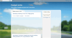 Desktop Screenshot of gadget-picks.blogspot.com