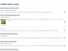 Tablet Screenshot of liebestattluxus.blogspot.com
