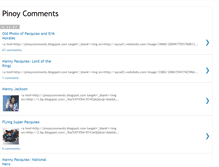 Tablet Screenshot of pinoycomments.blogspot.com