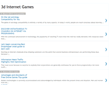 Tablet Screenshot of 3d-internet-games.blogspot.com