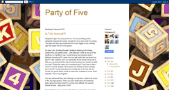 Desktop Screenshot of jospartyoffive.blogspot.com