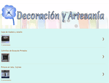 Tablet Screenshot of decoracionyartesania.blogspot.com