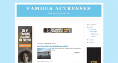 Desktop Screenshot of famousactresses.blogspot.com
