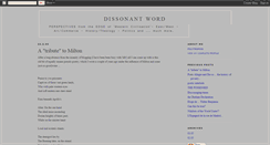 Desktop Screenshot of dissonantword.blogspot.com