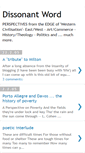 Mobile Screenshot of dissonantword.blogspot.com
