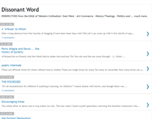 Tablet Screenshot of dissonantword.blogspot.com