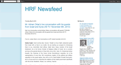 Desktop Screenshot of hrf-newsfeed.blogspot.com