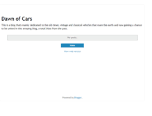 Tablet Screenshot of dawnofcars.blogspot.com