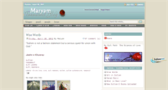 Desktop Screenshot of maryam-blog.blogspot.com