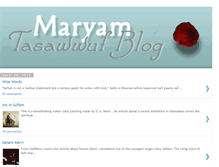 Tablet Screenshot of maryam-blog.blogspot.com