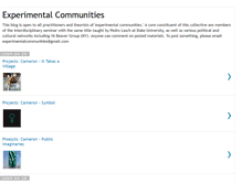 Tablet Screenshot of experimentalcommunities.blogspot.com